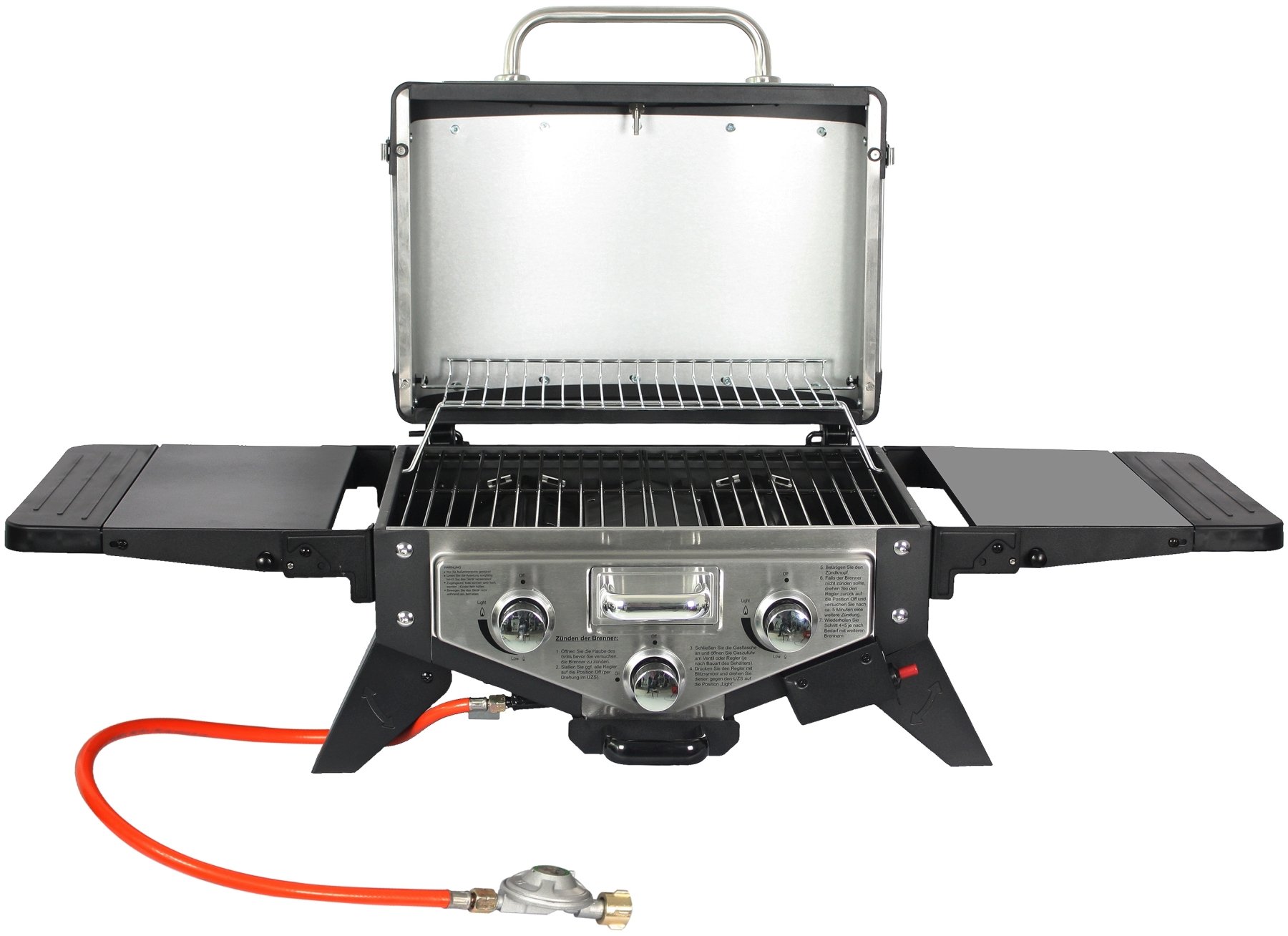 El Fuego Medison grill gazowy, srebrny, 38 x 118,5 x 52 cm, AY5261