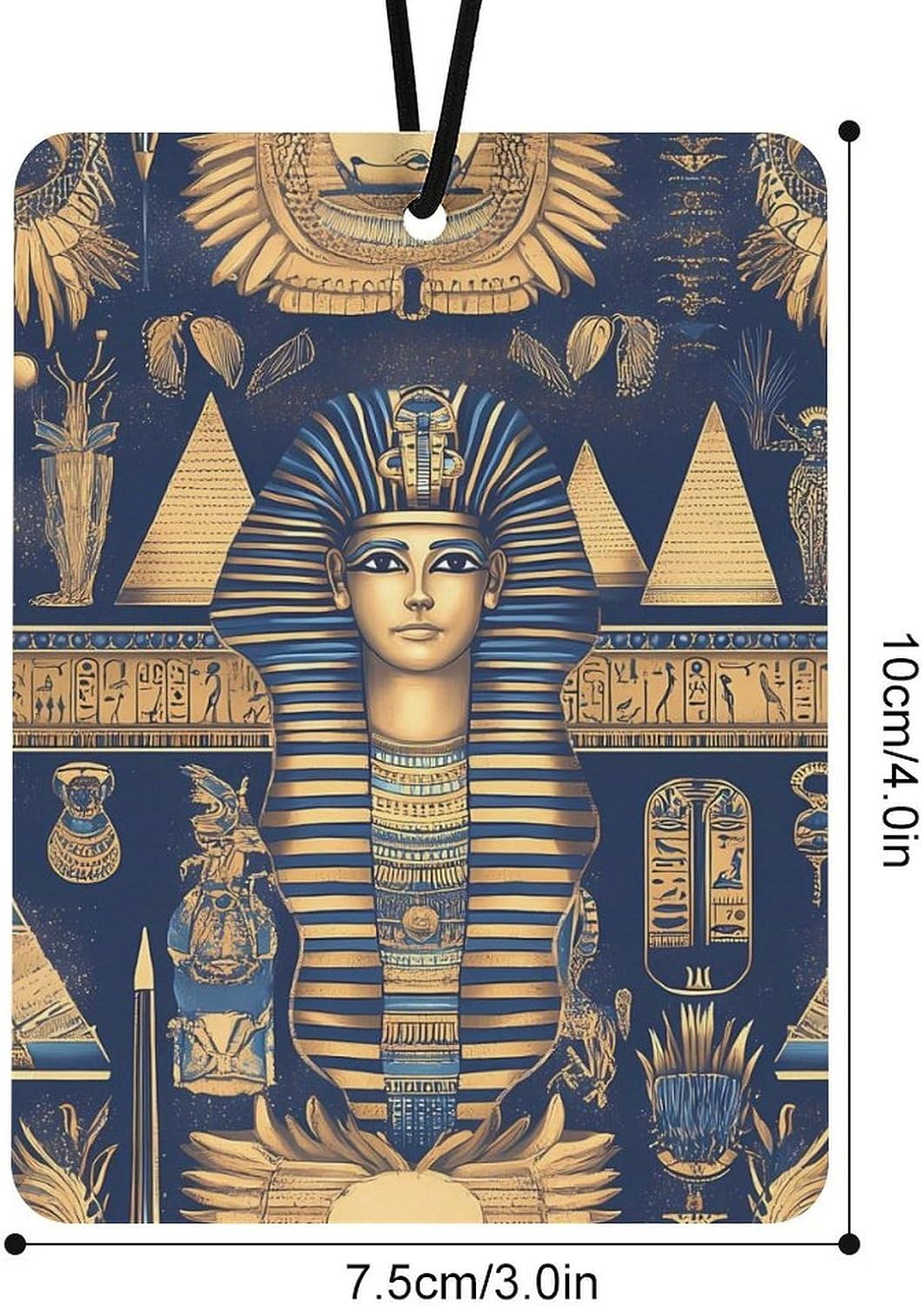 Egyptian Tradition Pattern Car Air Freshener Hanging Car Scent Cards Decor Interior Accessories