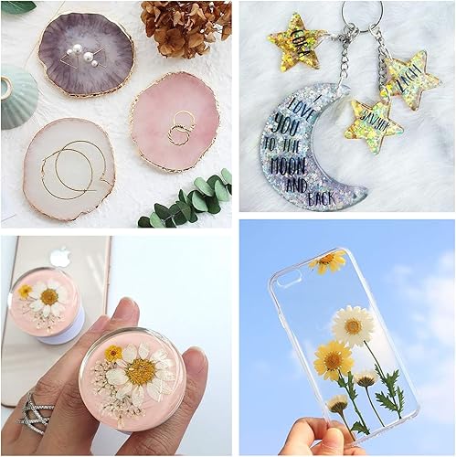 Miniatura 6 de Resina Epoxi, Resina Epoxi Cristalina Transparente de 32 Onzas, No Amarillea Sin Burbujas, Autonivelante Fácil de Verter Fácil de Mezclar Kit