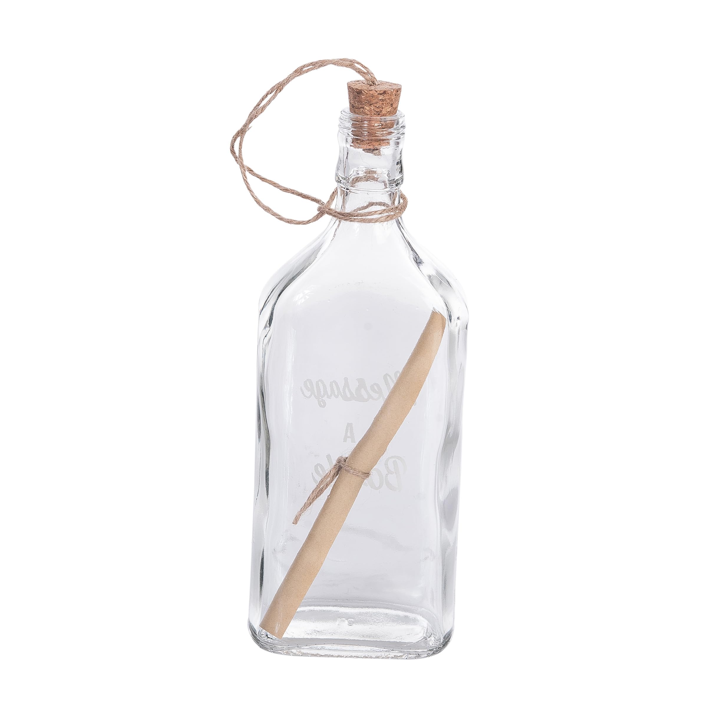 Beachcombers Message in A Bottle - Oggetto decorativo trasparente