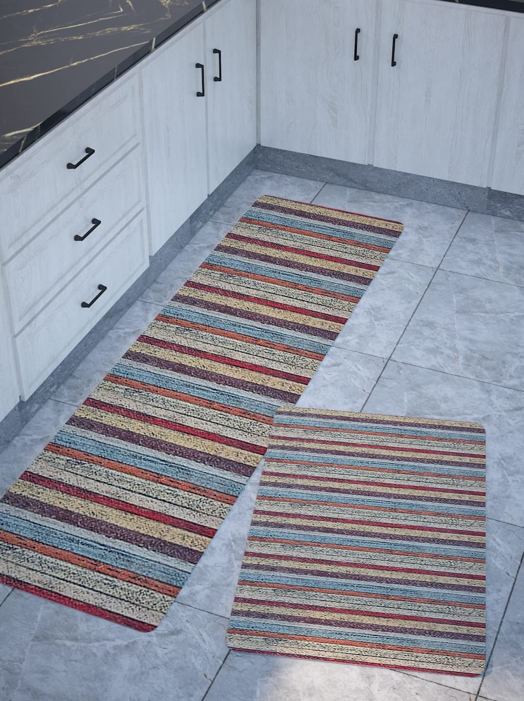 RYNS Antideslizante Alfombrilla 50x280cm Salón y Cocina, Fácil Mantenimiento Alfombras De Corredor Múltiples Tallas, Personalizable para Pasillo Cocina Lavadero, E