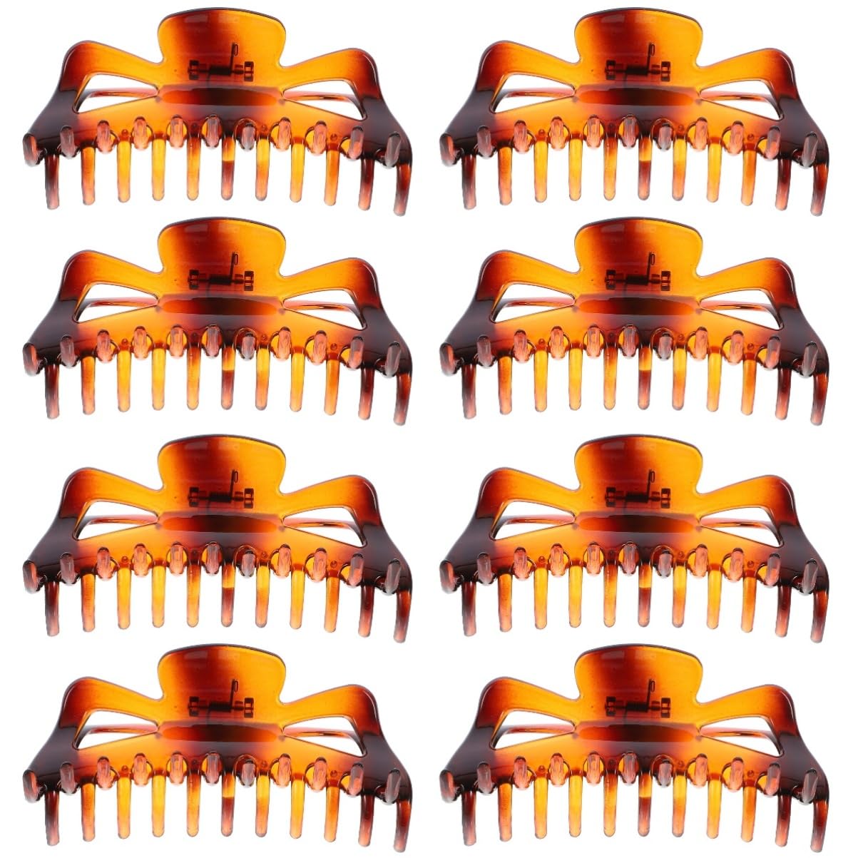 MAGICLULU 4 Set Di Fermagli Per Grandi Per Donne E Ragazze Per Parrucchieri in Materiale Acrilico 2 Pezzi*4
