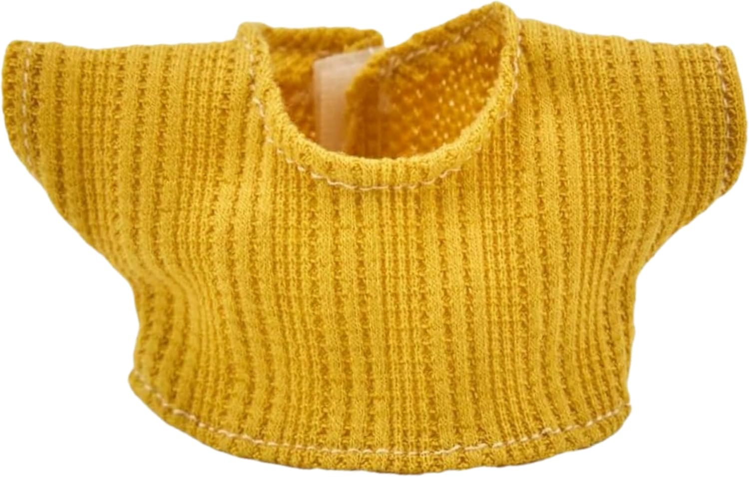 Doll Clothes for Labubu,5Pcs Cute Labubu Clothes Set,Including Cute Denim Overalls, Yellow Top, Red Hat, Sunglasses and Mini Labubu Cup,17cm Labubu Accessories(no Doll)
