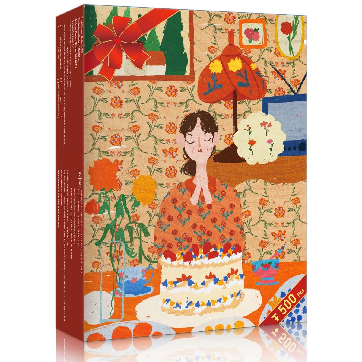 HUADADA 500 Piece Jigsaw Puzzles for Adults - Mother's Gift - puzzles for adults, 500 Piece Puzzles Family Interactive Toy(No partitioned areas on the back) — image 1