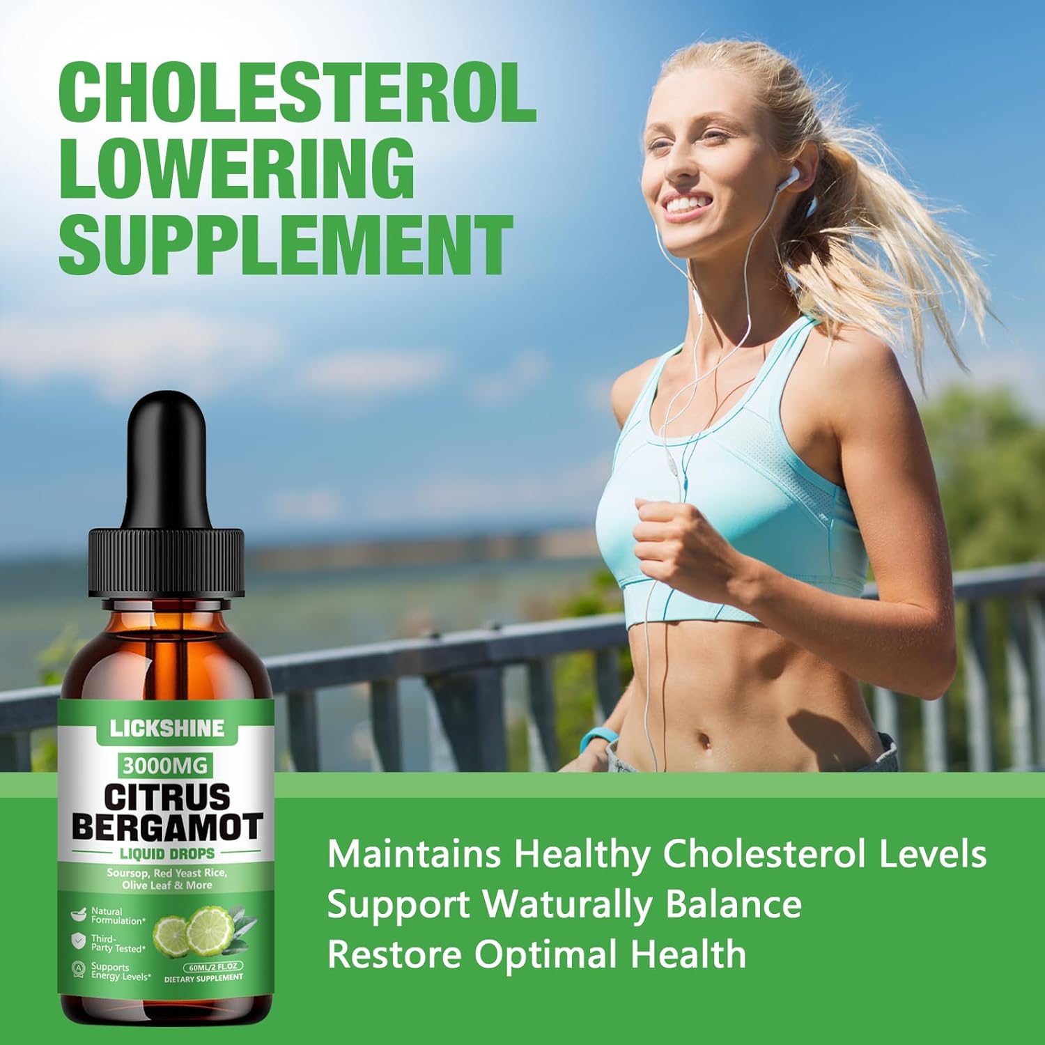 2 Pack 3000mg Citrus Bergamot Liquid Drops - High Absorption - Cholesterol Lowering Supplement for Immune Support Anti-Aging, Hight Cholesterol - Soursop Bitters Liquid, 4 Fl Oz - Image 4