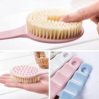 Generic 2 Pcs Shower and Massage Brush 6 in 1 - SKIN_CLEANING_BRUSH - Brush - Exfoliating, Pore Treatment, Rejuvenating
