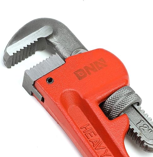 Miniatura 2 de DNA Motoring TOOLS-00077 - Llave de tubo de acero con apertura de mandíbula de 1-34 pulgadas con mango antideslizante, acabado esmaltado duradero