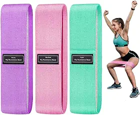 Kit 3 Faixas de Resistência Elástica Exercício Mini Band Tensões Funcional Academia Treino Perna Glúteos em Casa Pilates Yoga Musculação Fortalecimento Pilates Fisioterapia Fitness - TUBARÃO STORES