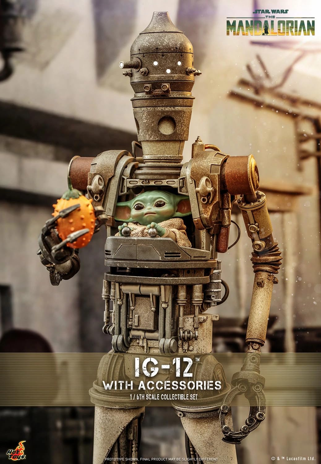Amazon.com: Hot Toys TMS104 Star Wars IG-12 and Grogu with