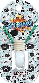 Boom Car Air Freshener, Black Ice - green * white
