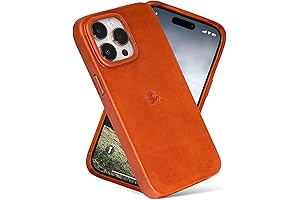 Leather Case for Apple iPhone 14 Pro Max: Premium Protection, MagSafe Compatible, Full Leather