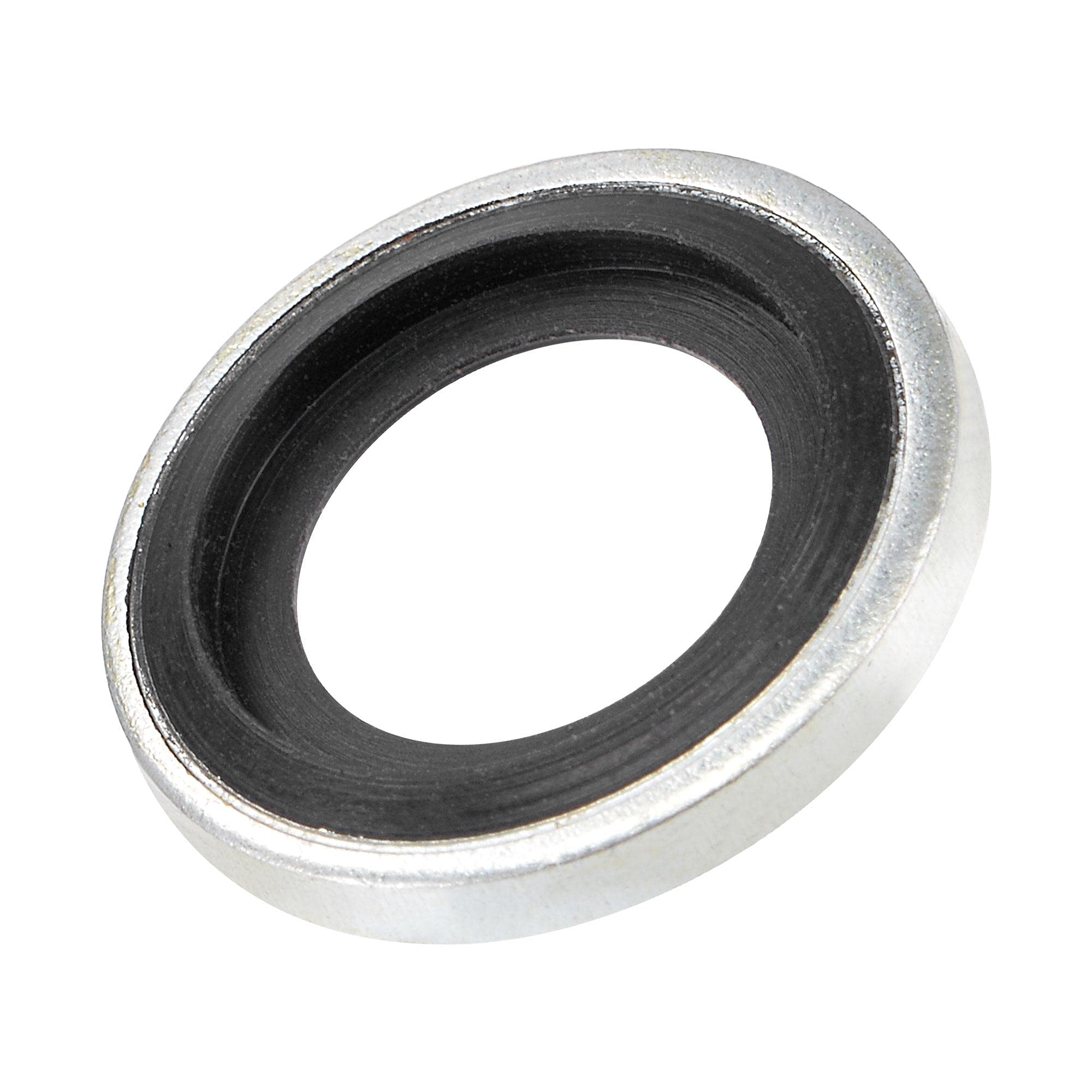 sourcing map Bonded Sealing Washers M12 17.6x9.8x2.9mm Carbon Steel Nitrile Rubber Gasket, Pack of 10