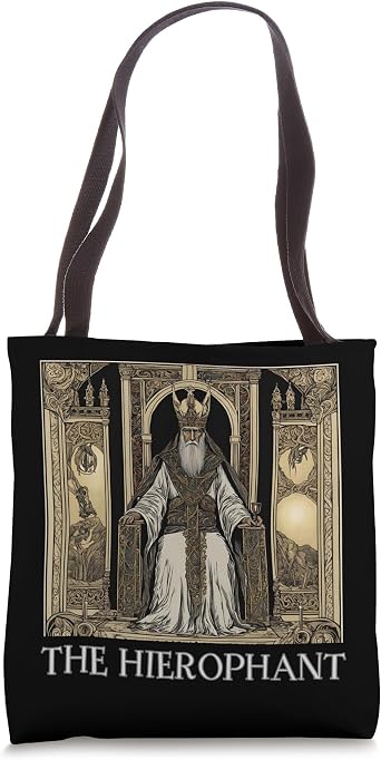 The Hierophant Tarot Card, Hierophant. Tarot, Tarot Cards Tote Bag