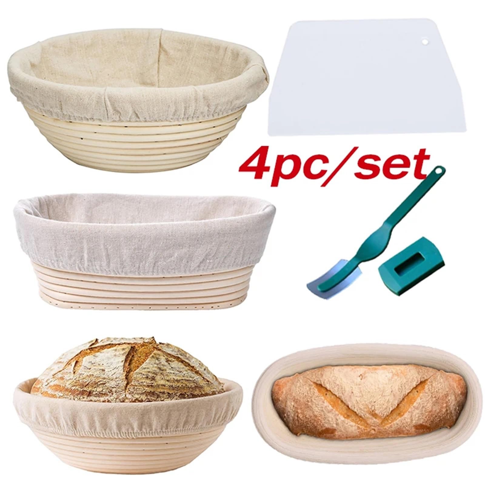 1 Set Cestino for la lievitazione del pane for di cestini for naturale for panettieri domestici Produzione artigianale Per Conservare E Cuocere Il Pane(Oval-30 * 14 * 7cm)