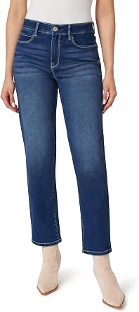 Angels Forever Young Women's Jeanie Lift Mid-Rise Straight Ankle Jeans