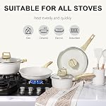 GiPP 18 Piece Ceramic Pots and Pans Set Non Stick - Nonstick Cookware Set, Non-Toxic Healthy Kitchen Cooking Set w/Frying Pans Set, Dishwasher Safe, PTFE/PFOA/PFOS Free