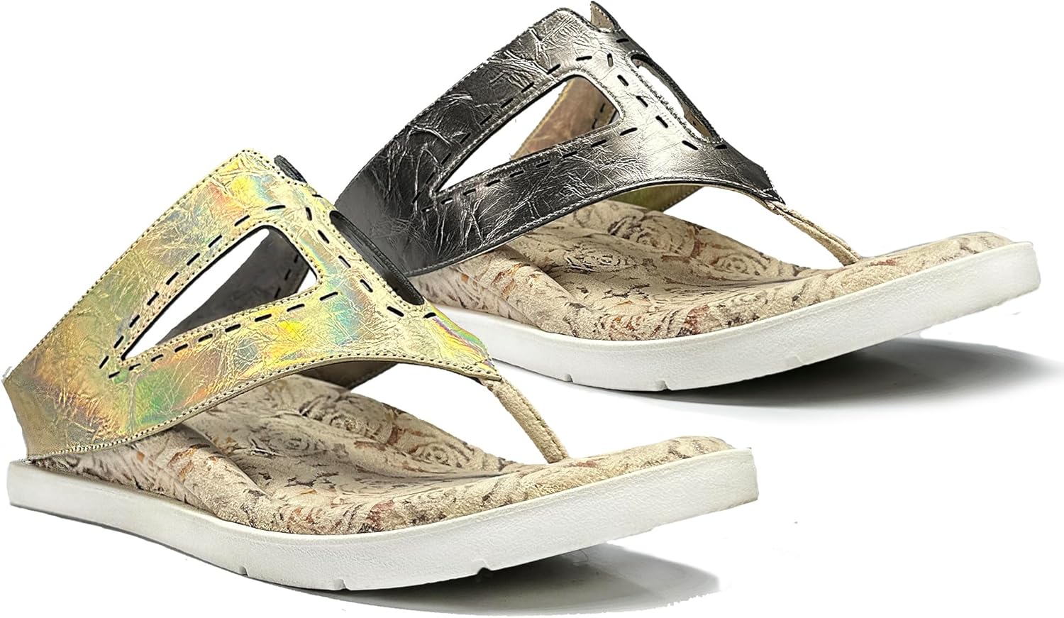 Modzori Aziza Women's Flip to Reverse Low Wedge Slide Sandal