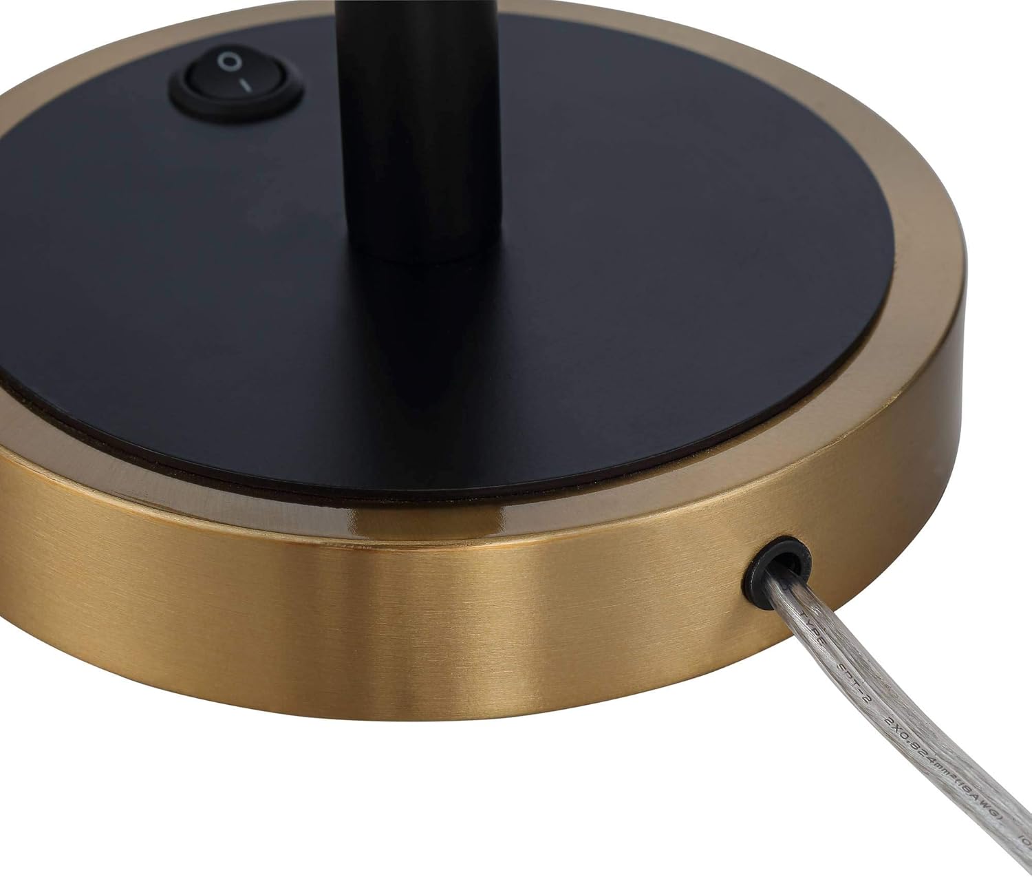 Possini Euro Design Axiom Modern Console Table Lamp 39" Tall Brass Gold Black Metal Champagne Ribbed Glass Shade for Bedroom Living Room House Home Bedside Nightstand Office Entryway Kids Family