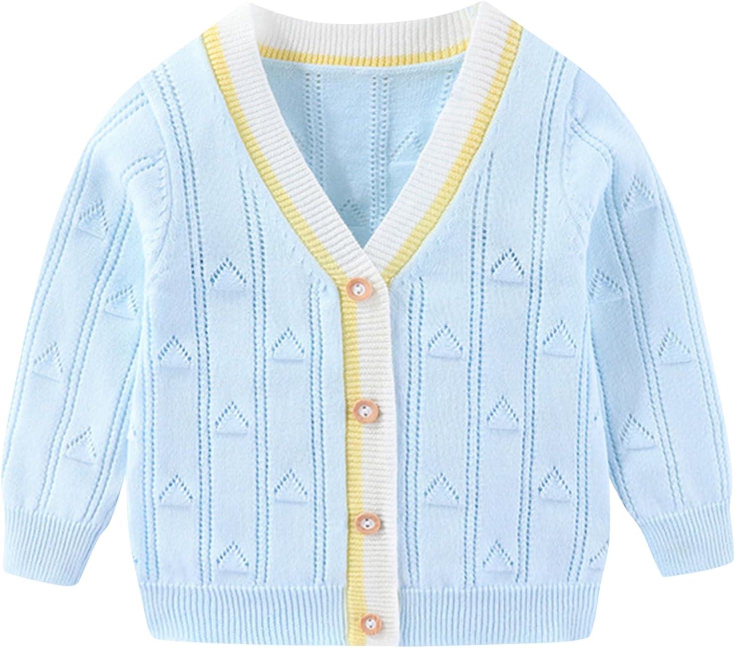 Toddler Boys Cardigan Sweater Boys Long Sleeve V-Neck Cotton Sweater Kids Jacket Knit Button Tops Outwear for Fall Winter