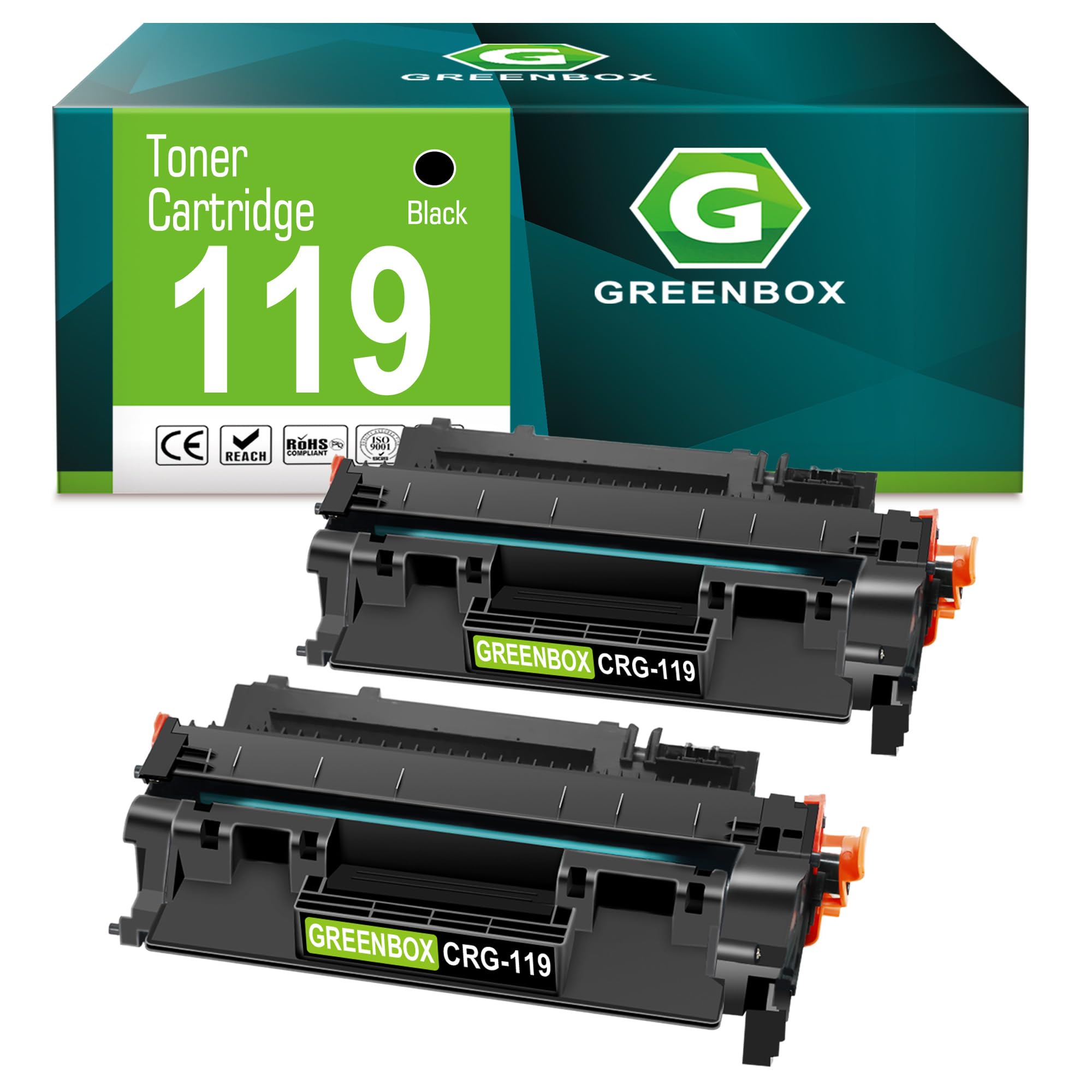 GREENBOX 119 Black Toner Cartridge Replacement for Canon 119 3479B001 Toner Cartridge for imageCLASS MF6160dw MF414dw MF5950dw MF5880dn MF5850dn