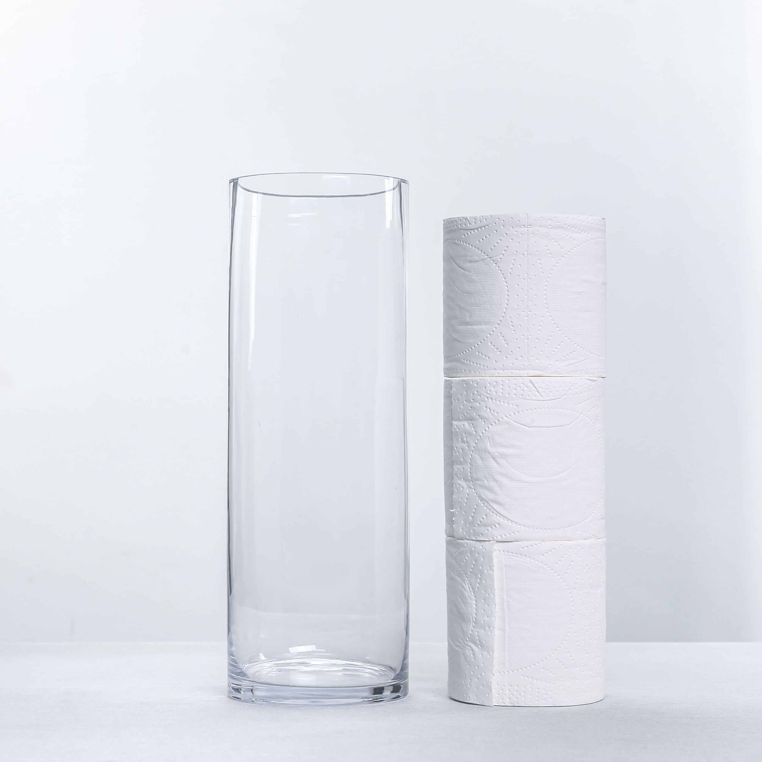 Amazon.co.jp: CYS Excel ガラスシリンダー花瓶(H:35.6 cm D:12.7 cm