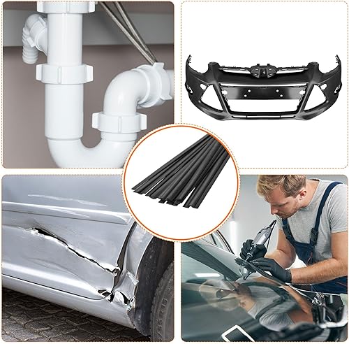 Miniatura 5 de MECCANIXITY Varillas de soldadura de plástico de 10 pulgadas, tiras de soldadura de HDPE, varillas de soldador para soldador de plástico,