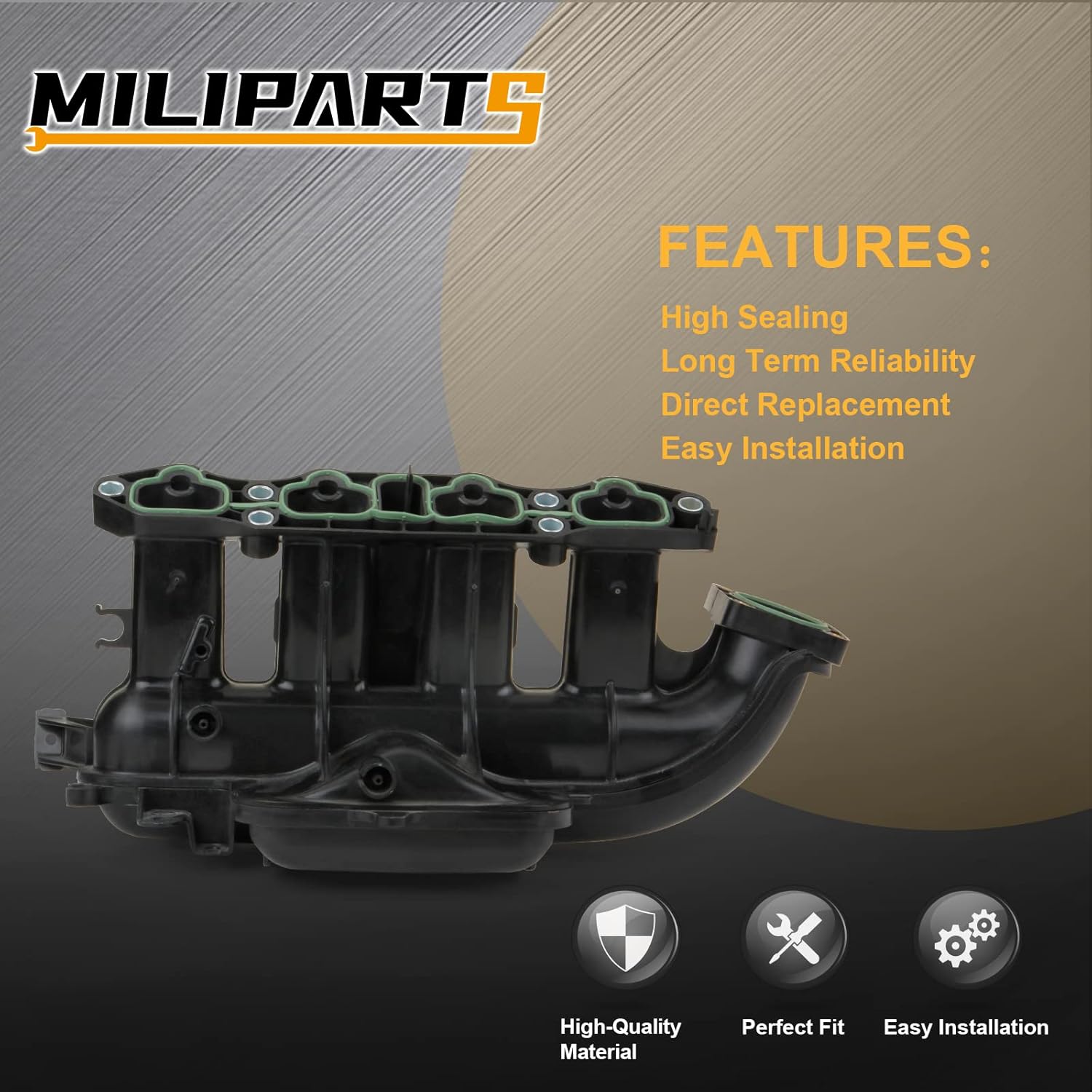Intake Manifold Assembly Compatible with 2013-2021 Buick Encore 2011-2021 Chevy Cruze Cruze Limited Sonic Trax Part 25200449 55577314 615-380