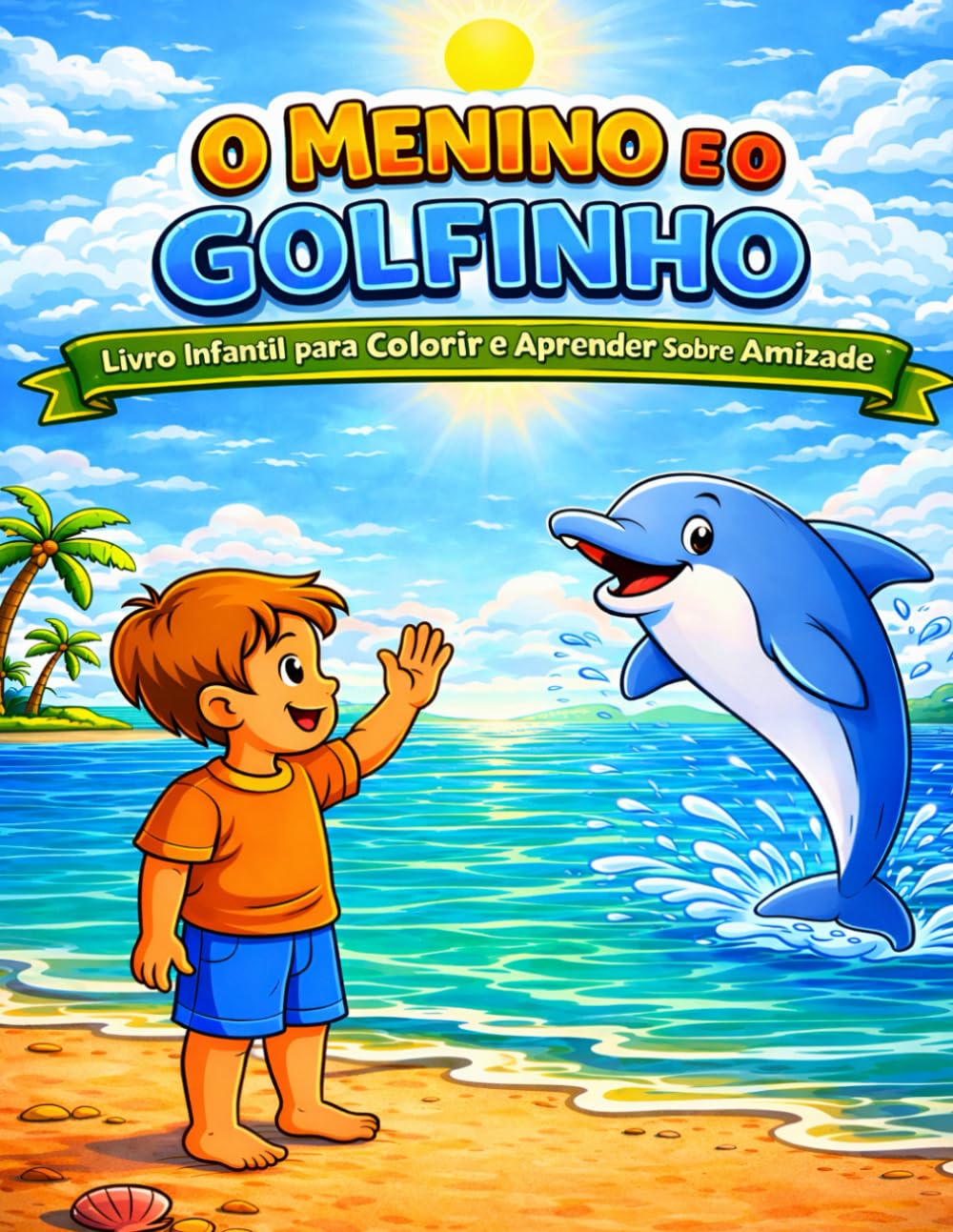 O Menino e o Golfinho: Livro Infantil para Colorir e Aprender Sobre Amizade (Coleção Aventuras no Fundo do Mar)