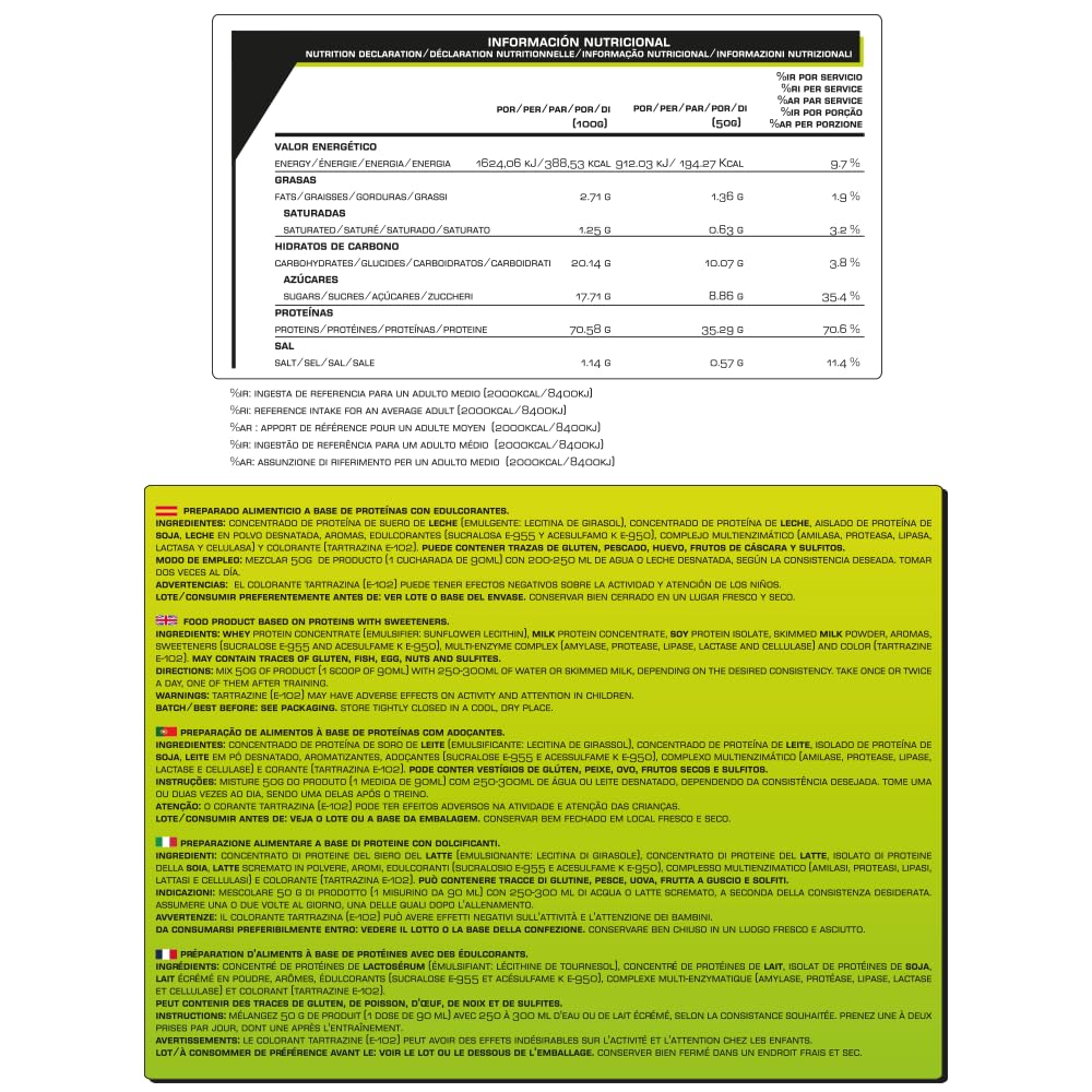 Protein Power 2 kg Iron Addict Labs - Protéine de Lactosérum et de Soja - Aminogramme Complet et Équilibré à Haute Valeur Nutritionnelle - Complexe Multienzymatique - Goût Glace à la vanille