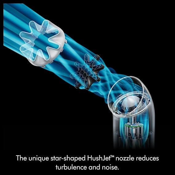 Dyson HushJet Mini Bladeless Personal Fan (Carnelian/Sky)