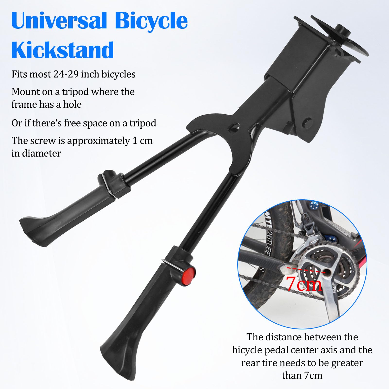 Fahrradstnder Zweibeinstnder 24-29 Zoll  Verstellbar 35-40 Cm, 30kg  Tragkraft Fr City, MTB & Trekking