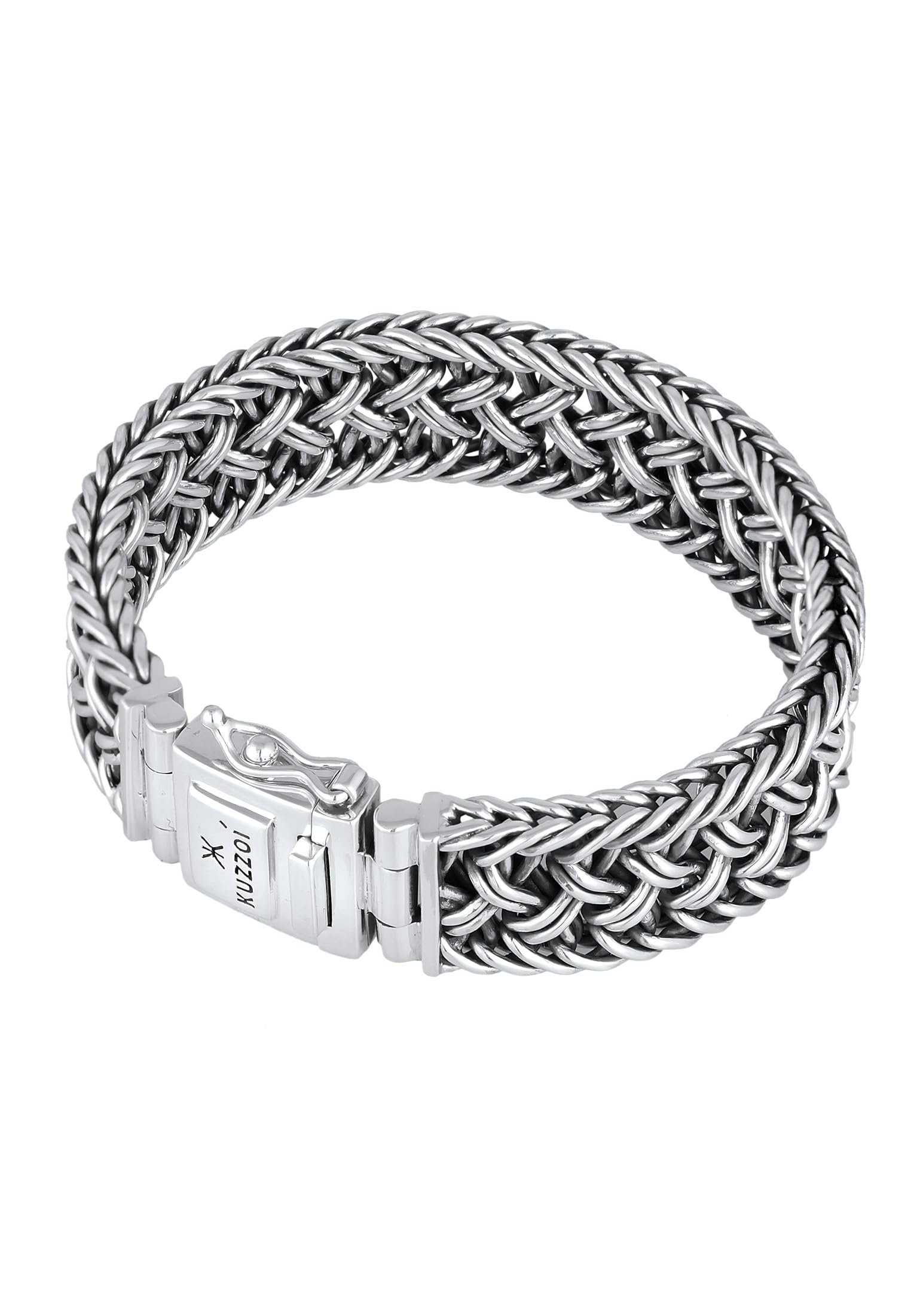 Kuzzoi 335104, bransoletka męska z litego srebra 925, szerokość 20 mm, 23 centimeters, Srebro szterlingowe, Bez kamienia
