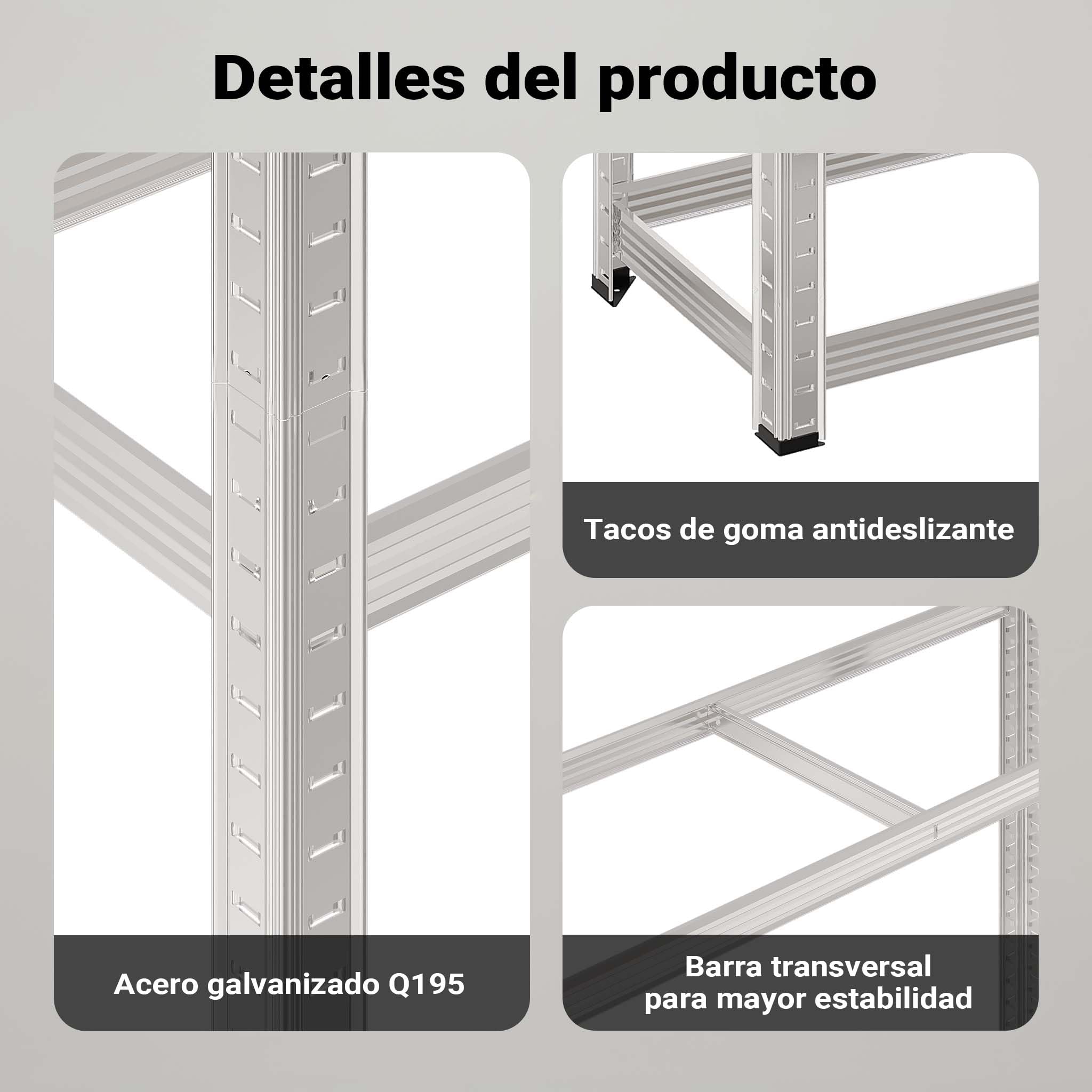 WilTec Estantería neumáticos hasta 795 kg 180x120x40cm almacenaje para 8 neumáticos Ruedas Cargas Pesadas
