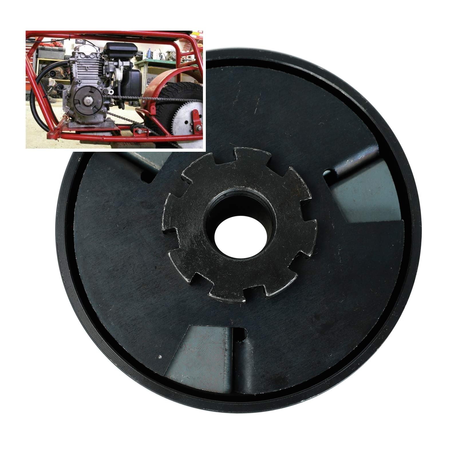 LucaSng - Embrague centrífugo de 3/4 pulgadas de diámetro de 10 dientes 10T #40/41/420 cadena para Go Kart Mini Bike 6.5HP