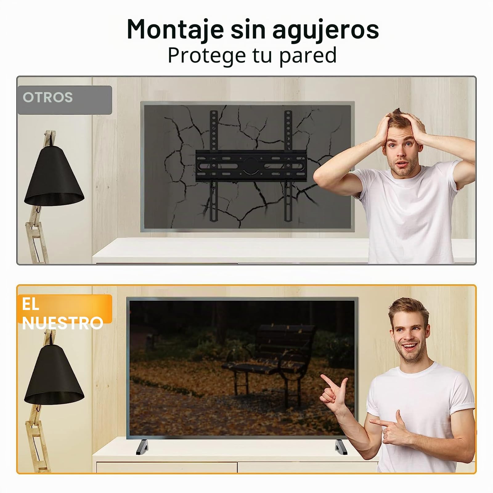 Patas de Soporte para LG Smart TV 43 Pulgadas 4K - Compatible con Modelos 43UM7300AUE, 43UK6500AUA, 43UK6090PUA, 43UK6200PUA - Soporte de Mesa con Tornillos, Fácil de Instalar