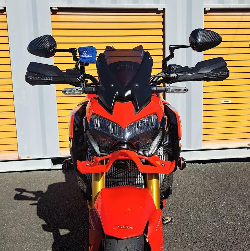 Amazon | Z900 Z800 Z650 LEDウインカー付 ハンドガード ブラック