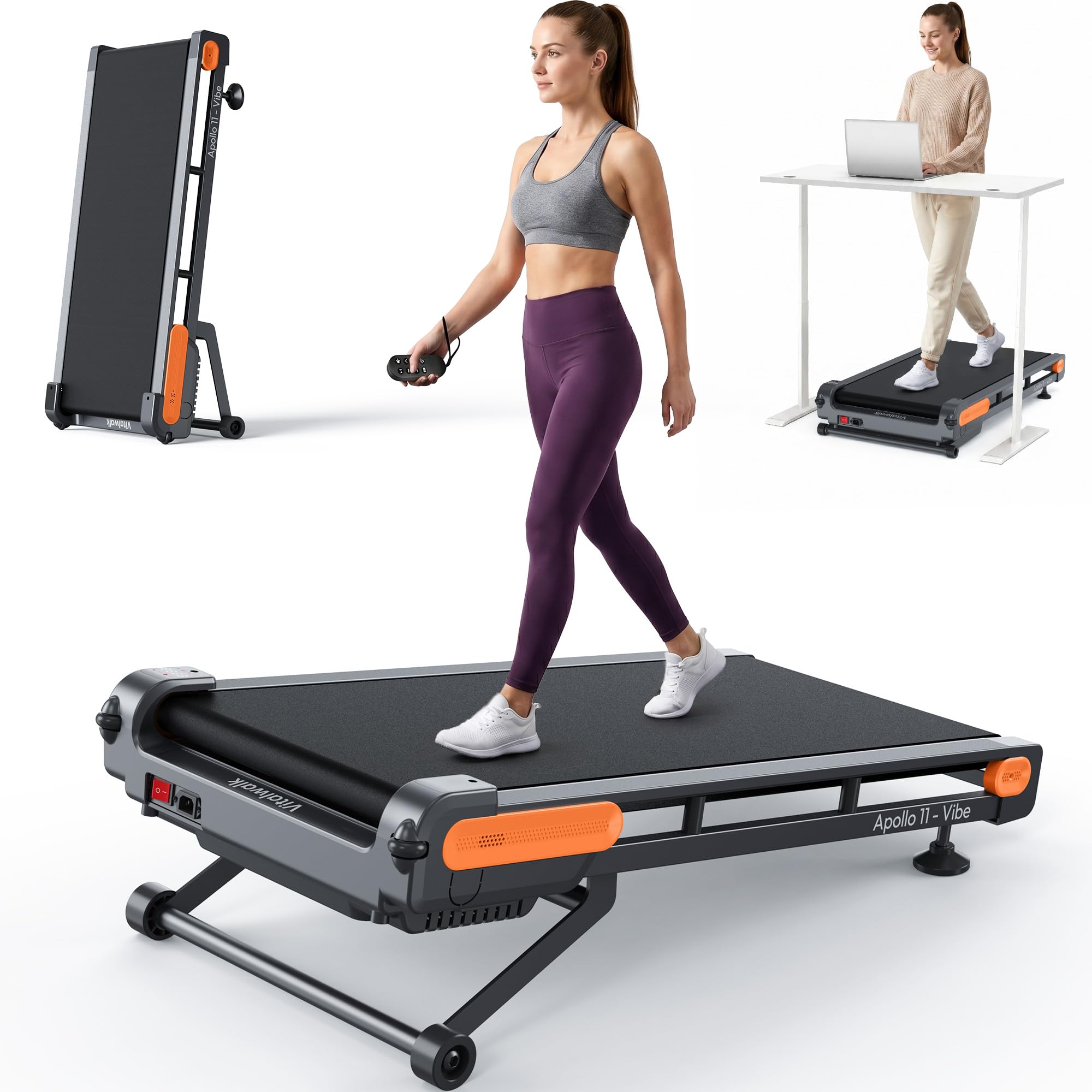 Photo 1 of ***DAMAGED**NOT WORKING PROPERLY*** Vitalwalk Walking Pad with Incline Portable Treadmills for Home Small Space