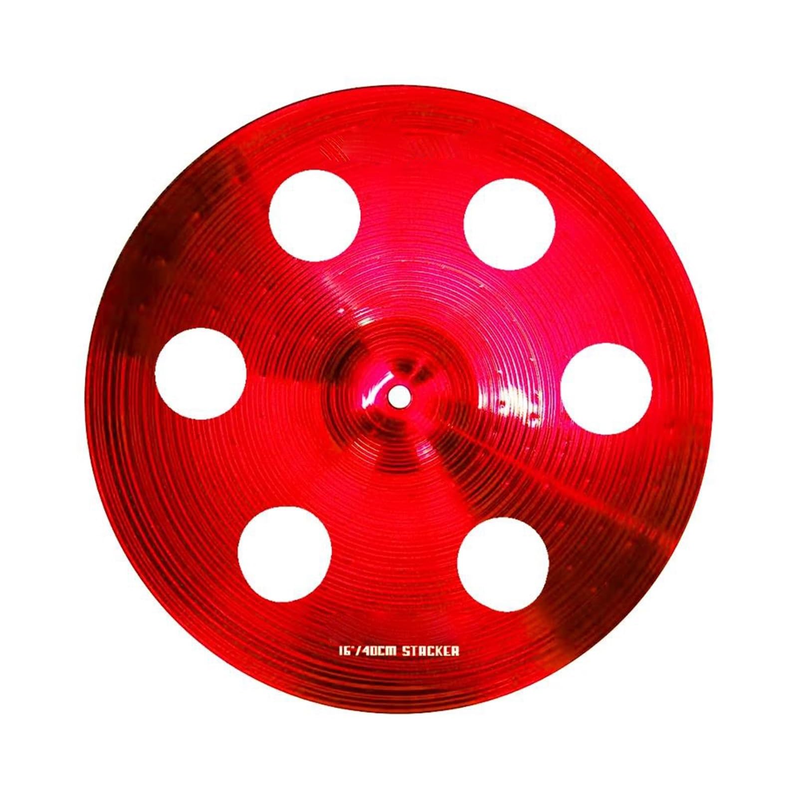 Talerz Zestaw Talerzy Do Bębna 7 Szt 14 Hi Hats 16 Crash/Stacker 20 Ride 10 Splash 18 Cali Profesjonalne Wykonanie(Red)