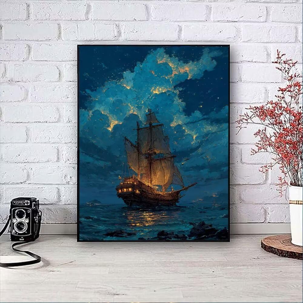 Diament Świeca Niebo Malarstwo Dorosłych Zestawów, 5D Okrągłe Diamenty Malarstwo Dzieci Malarstwo, Diamant Art Haft Cross Stitch Obrazy, Mozaika Sztuka Do Dekoracji Ściany Domu 90x120cm hJ8302