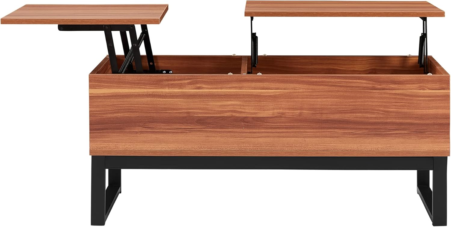 JURTNY Lift Top Coffee Table with 2 Storage Compartments