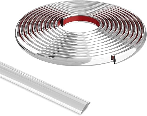 Moldura autoadhesiva de 32.8 pies, borde de azulejos para paredes, bordes, marcos de ventana, bordes en muro, borde plateado