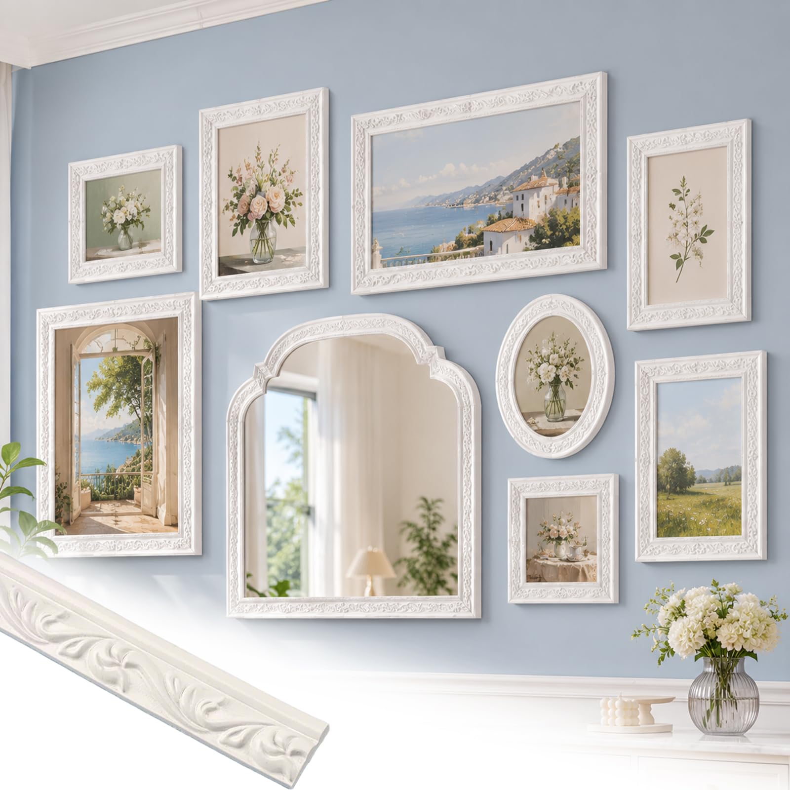 Flexible Molding PVC Ceiling-Wall Decoration Trim DIY for Mirror Edge D,5m