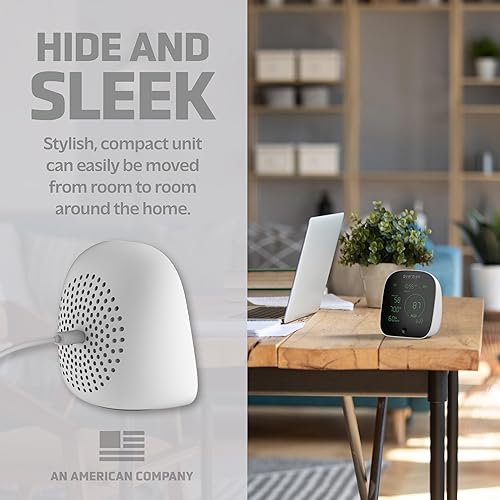 Miniatura 5 de Guardian Technologies Monitor inteligente de calidad del aire, muestra niveles PM 2.5, humedad, temperatura interior y exterior y compuestos