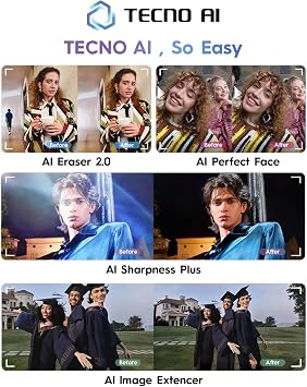 Tecno Camon 40 Pro 5G AI Destekli Akıllı Telefon, 12+12GB RAM 256GB ROM | 50MP Arka, 50MP Ön Kamera |144Hz 6.78'' FHD+ AMOLED Ekran | 5200mAh| 45W, Android 15