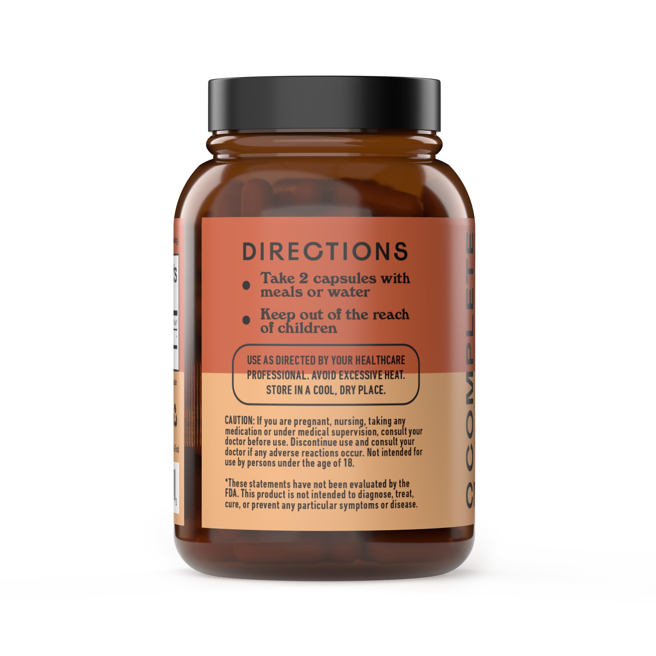Organic Turmeric Capsules - Raw & Pure Curcumin Root Powder Supplement, 100 Capsules 600mg, Gallbladder, Liver, and Support