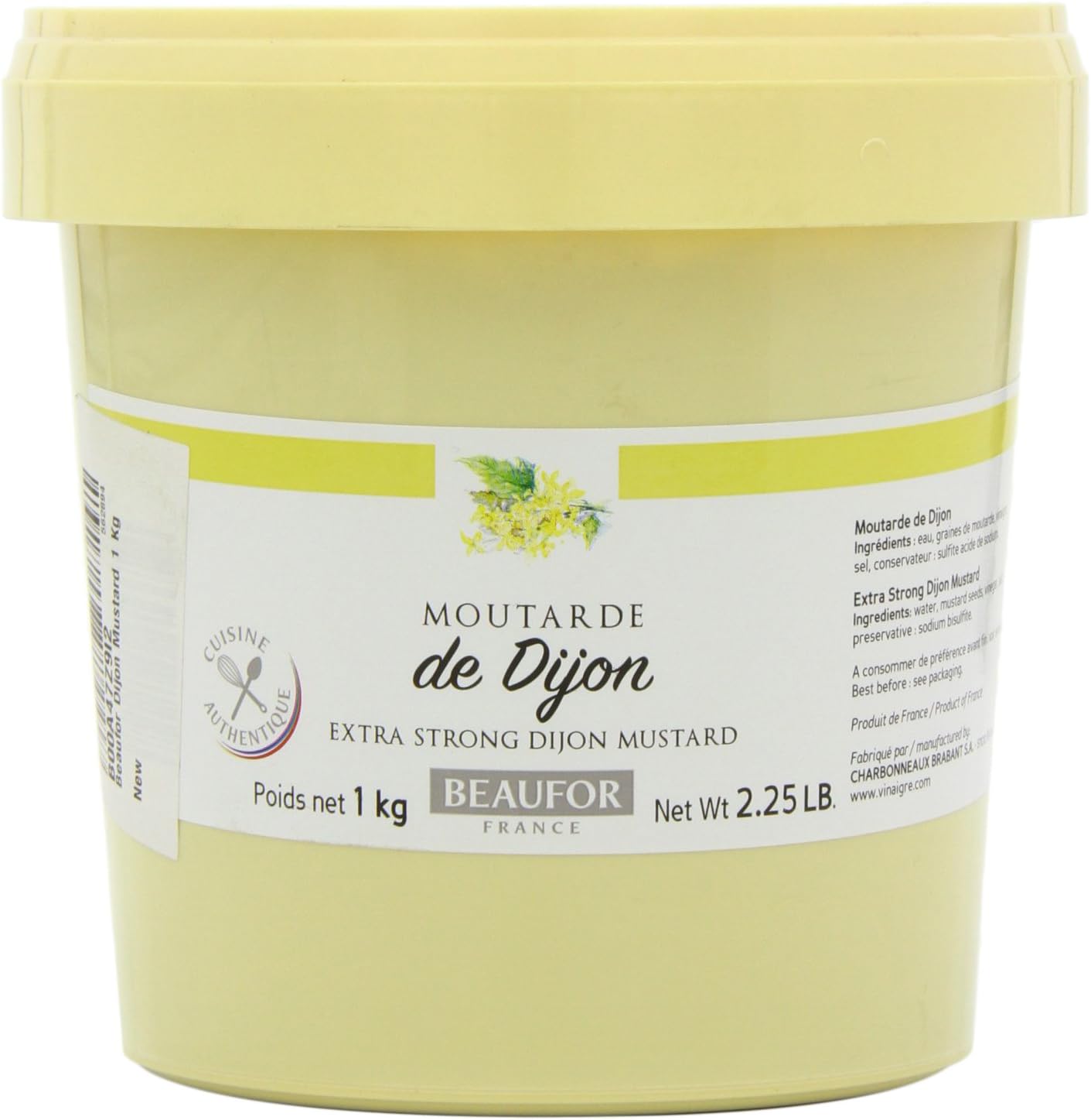 Beaufor Dijon Mustard 1 Kg Amazon.co.uk Grocery