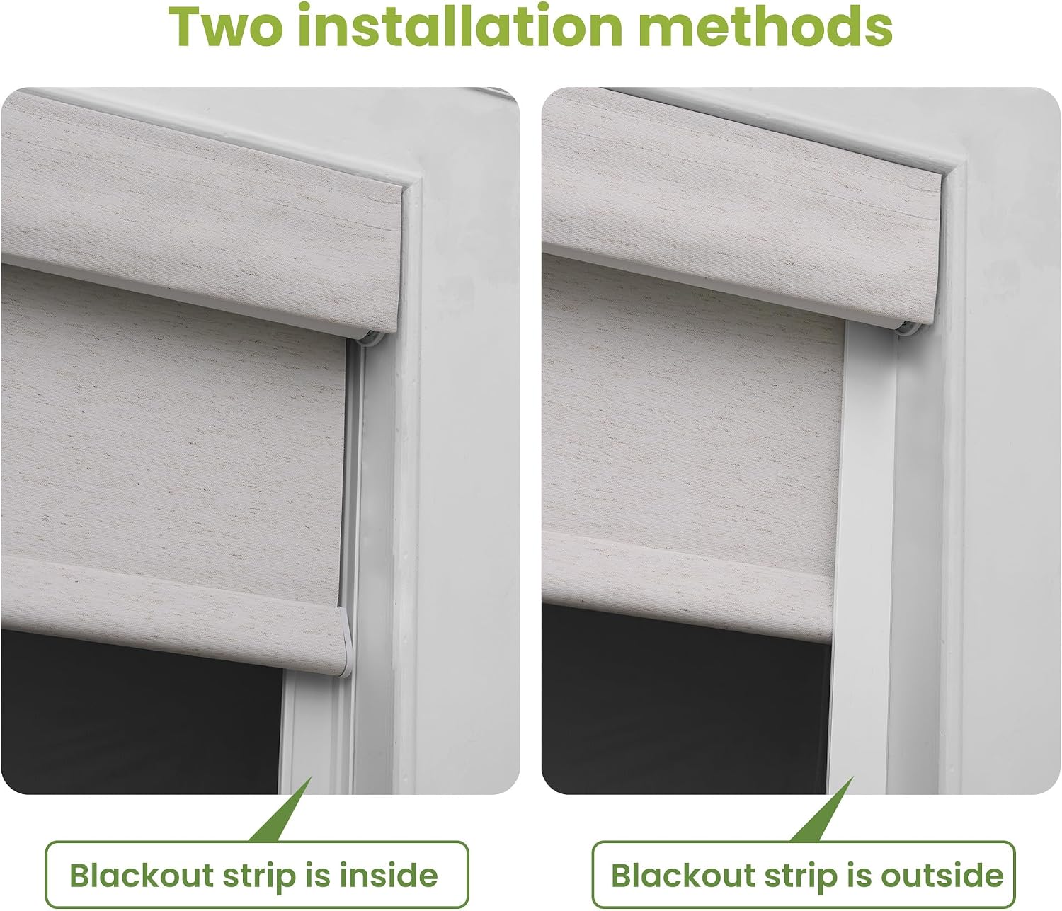 Stretchable Light Blocking Strips for Window Shades and Blinds(White, 26", 2PCS)
