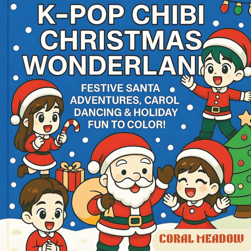 K-Pop Chibi Christmas Wonderland: Festive Santa Adventures, Carol Dancing & Holiday Fun to Color. (K-POP Creation Hub)