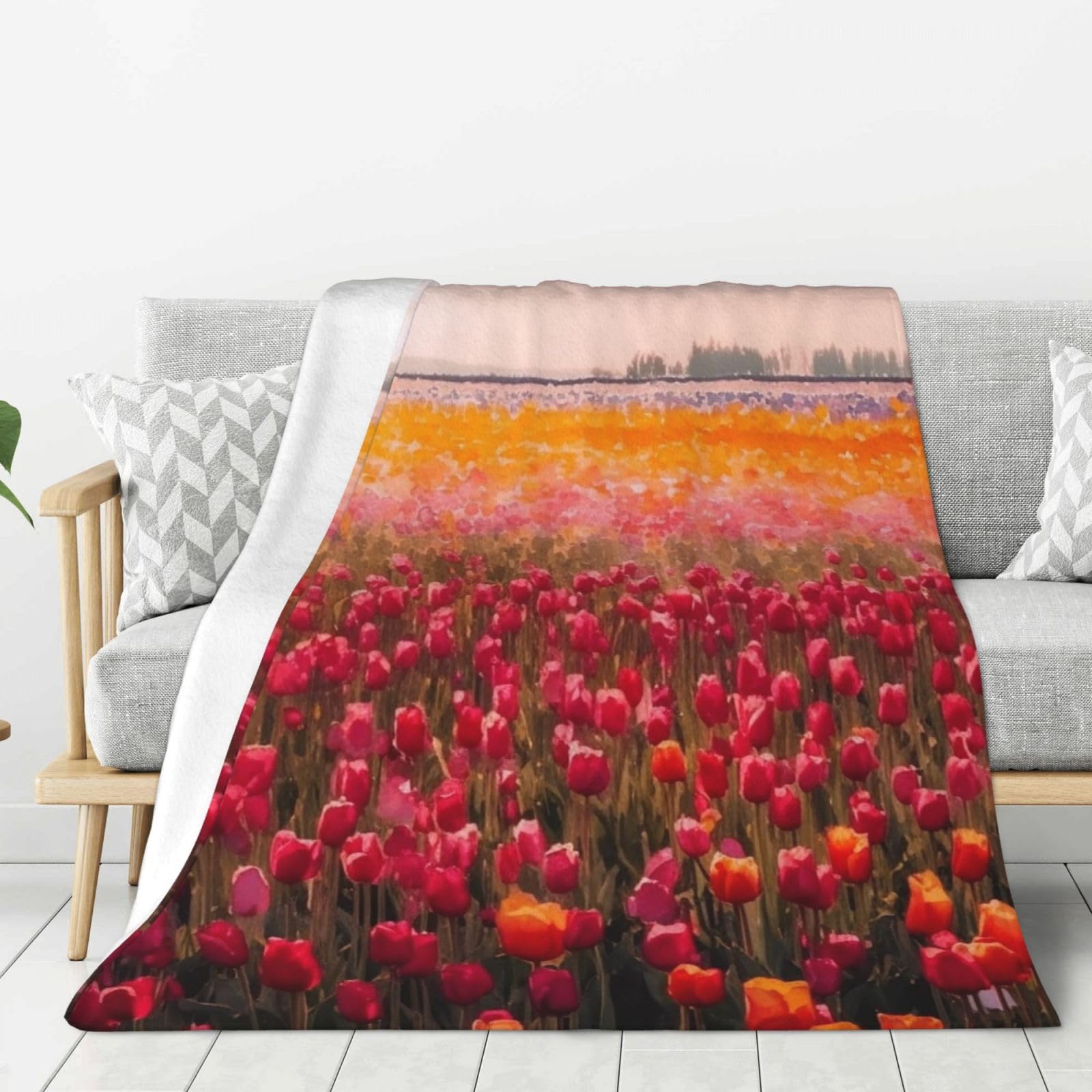 Couverture en flanelle de 152x203 cm chaude et légère pour lit