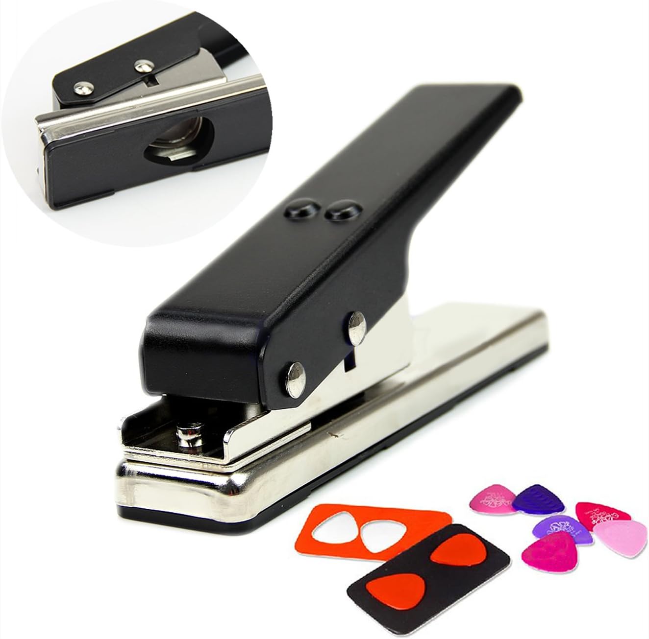 Guitar Pick Punch Tool Kit Cards Hole Bass Ukulele Diy
